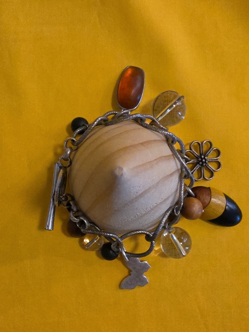 Lucky Brand ▪︎ Boho Charm Toggle Bracelet ▪︎ Multiple Fun Materials ▪︎ UNIQUE!
